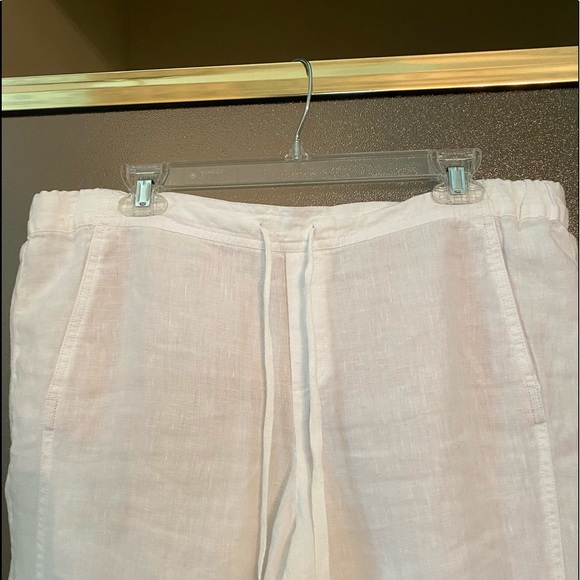 J. Jill Love Linen White Drawstring Pants - Picture 4 of 10